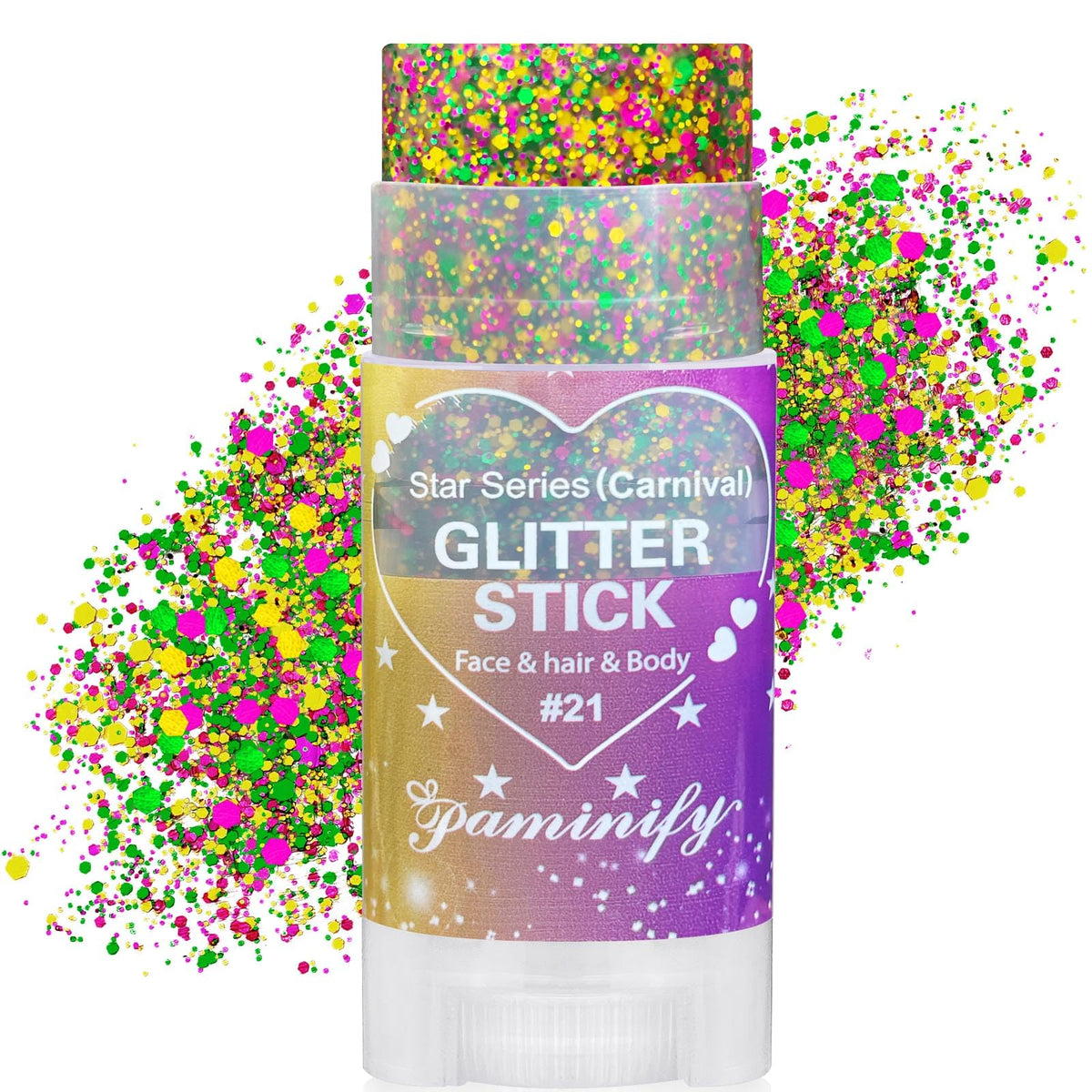 Baton de Paillettes Mardi Gras Paminify vue de face