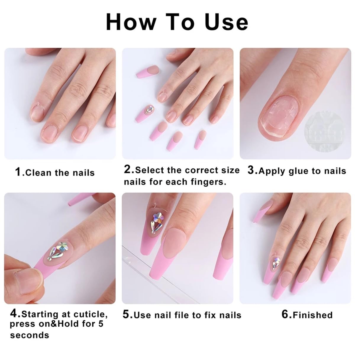 Bâtonnet en bois pour retirer les faux ongles