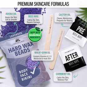 Bâtonnets de cire grands et petits du kit Tress Wellness