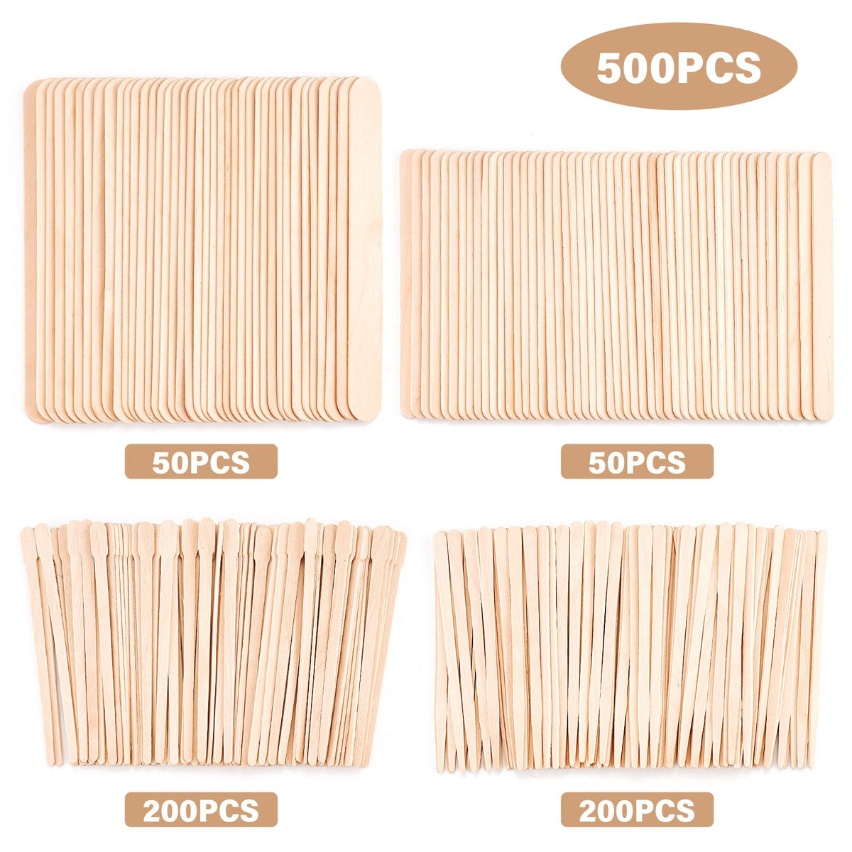 Bâtonnets en bois EWVVSS petit modèle pour épilation