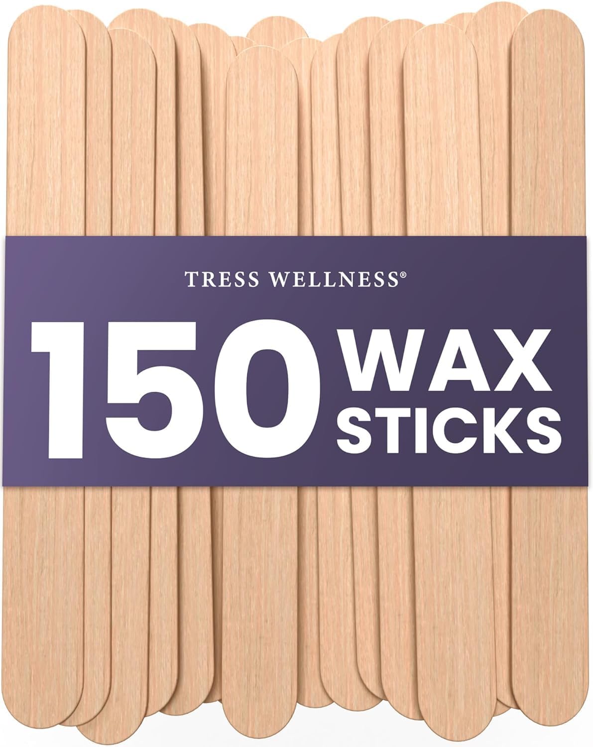 Bâtonnets en bois Tress Wellness pour épilation, vue de face