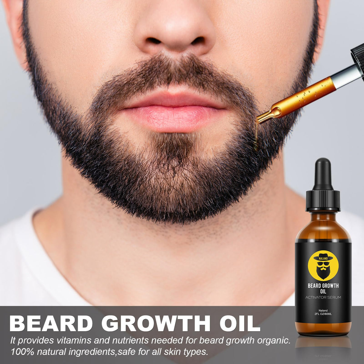 Baume à barbe Naland dans son pot