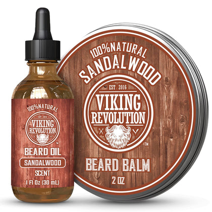 Baume à barbe Viking Revolution au santal, vue de face