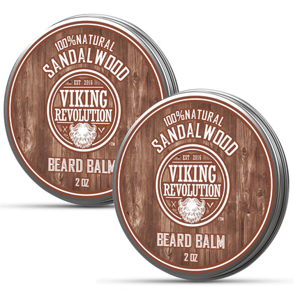 Baume à barbe Viking Revolution bois de santal 2 oz vue avant