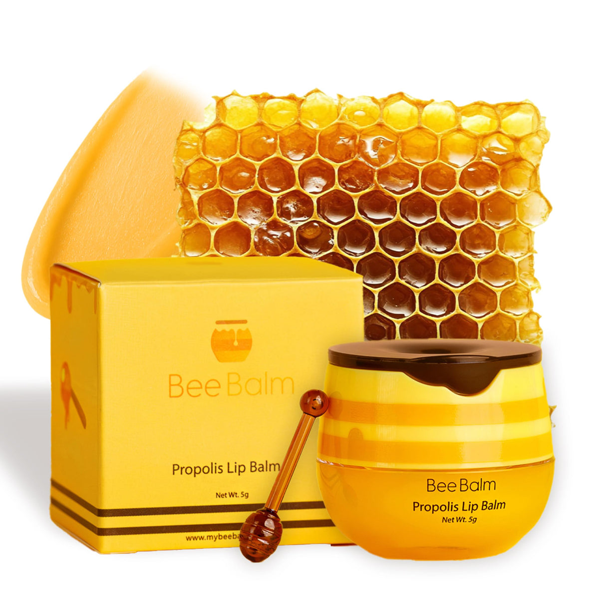 Baume à lèvres Bee Balm 45g en pot avec lid transparent