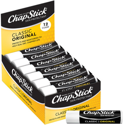 Baume à lèvres ChapStick classique original lot de 12 tubes