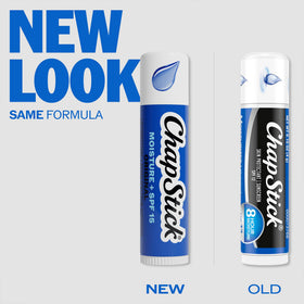 Baume à lèvres ChapStick sur fond blanc