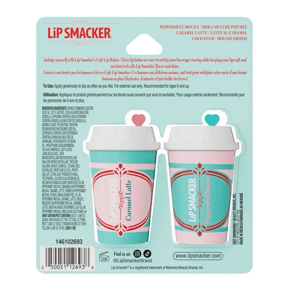 Baume à lèvres Cold Foam Lip Smacker en gros plan