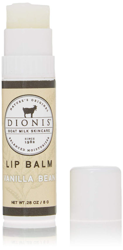 Baume à Lèvres Dionis au Lait de Chèvre 18g goût Vanille, vue de face