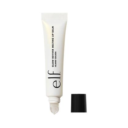 Baume à lèvres e.l.f. Glow Reviver Pina Colada modèle avant avec texture onctueuse