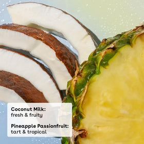 Baume à Lèvres eos 100% Naturel Lait de Coco et Passionfruit, arrière