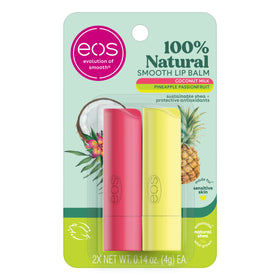 Baume à Lèvres eos 100% Naturel Lait de Coco et Passionfruit, avant