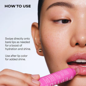 Baume à lèvres gloss Pro-Collagène Peptides Paula's Choice avec packaging.
