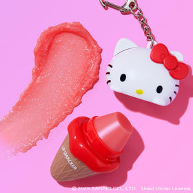 Baume à lèvres Hello Kitty sur un fond amusant