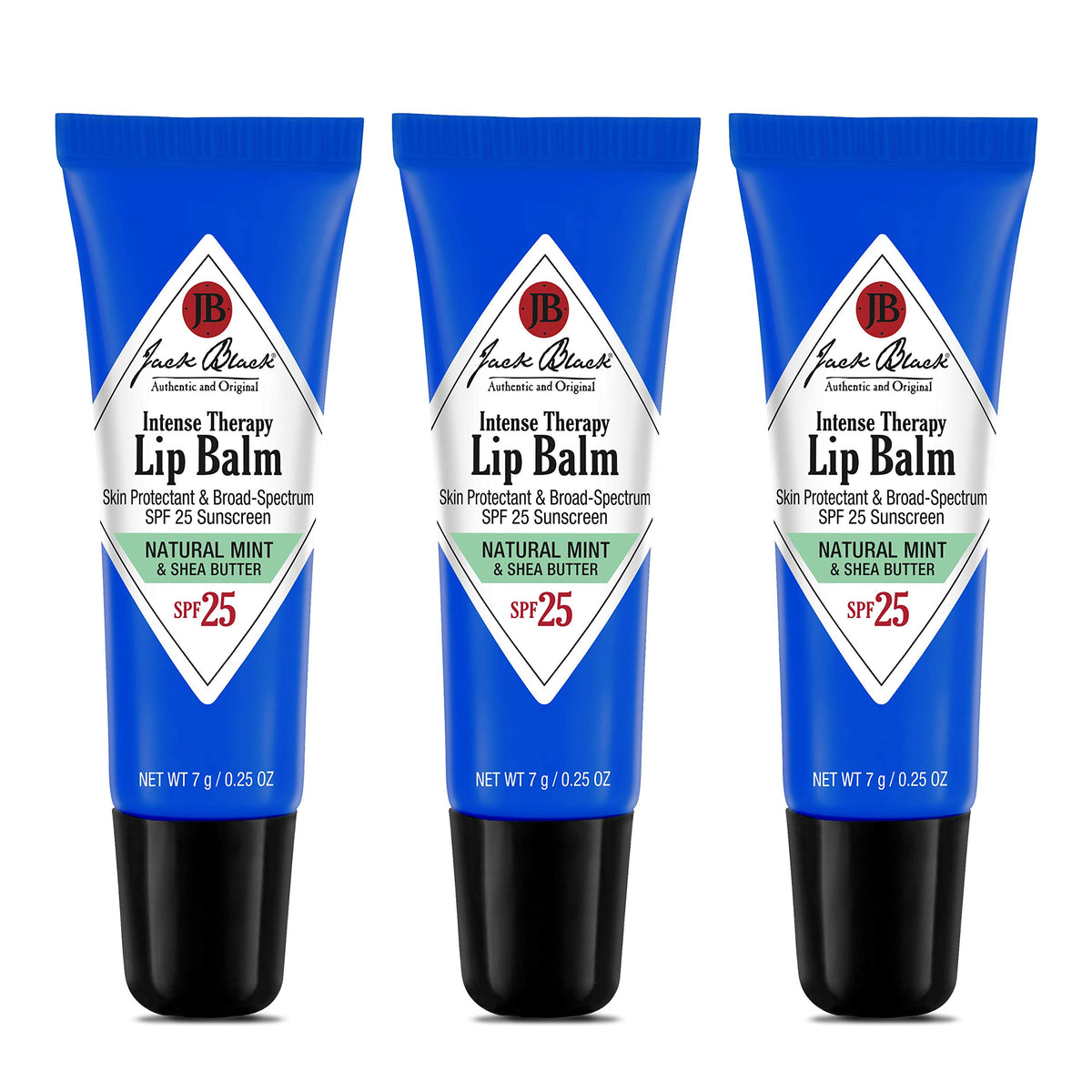 Baume à Lèvres Intense Thérapie Jack Black pack de 3, vue avant