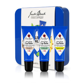Baume à lèvres Jack Black Intense Therapy Trio SPF 25, emballage en boîte