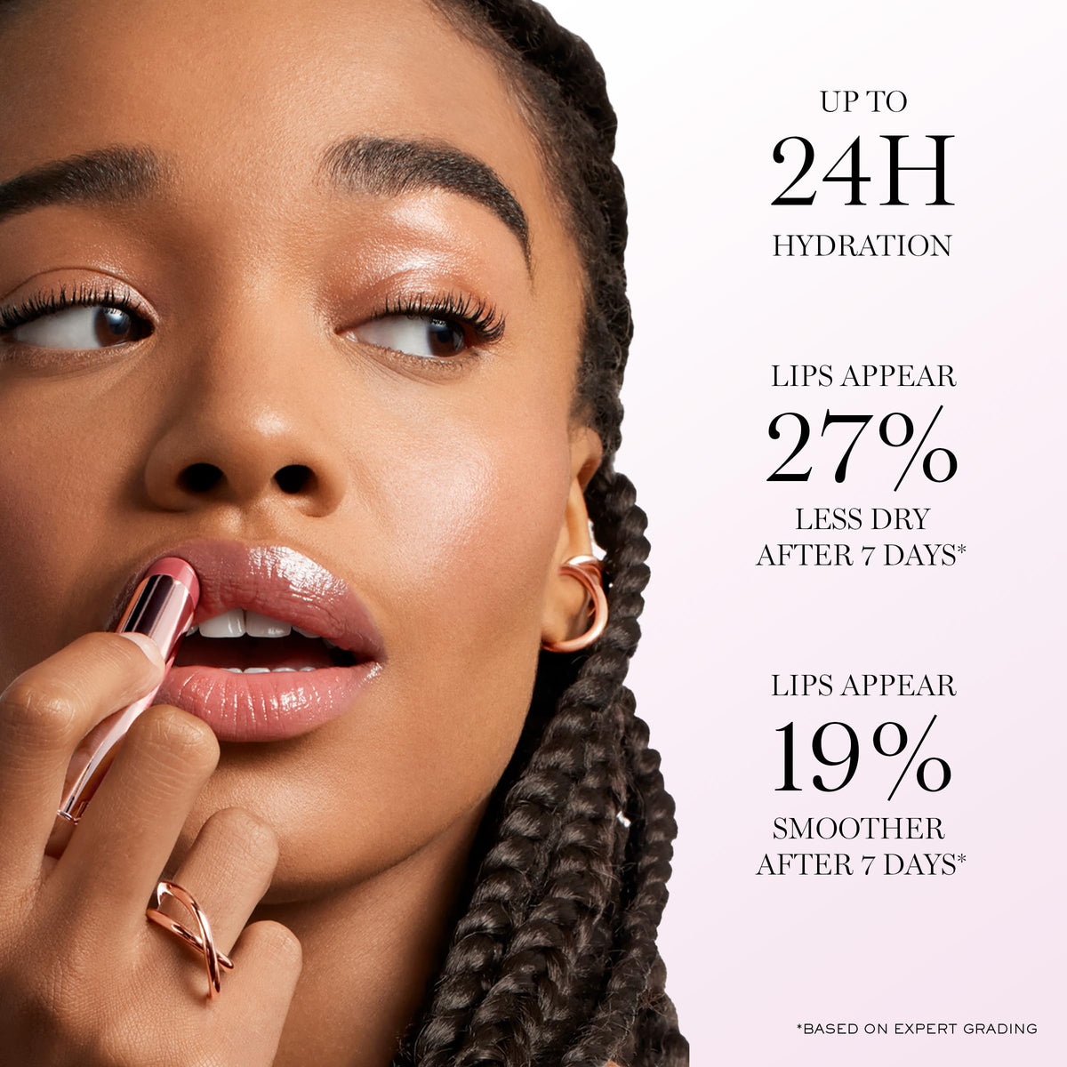 Baume à lèvres Lancôme Lip Idôle sur fond neutre