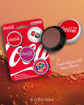 Baume à lèvres Lip Smacker Coca-Cola ouvert avec bouchon