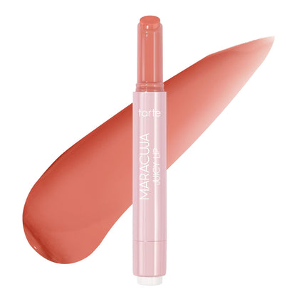 Baume à lèvres maracuja tarte 18g en gros plan avec couleur pamplemousse