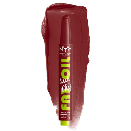 Baume à lèvres NYX Fat Oil Slick en packaging click, couleur In A Mood