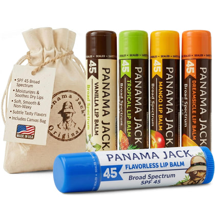 Baume à Lèvres Panama Jack SPF 45 saveur Vanille avant