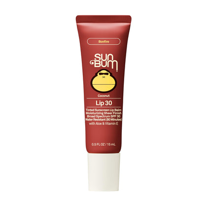 Baume à Lèvres Sun Bum SPF 30 couleur Bonfire - vue de face