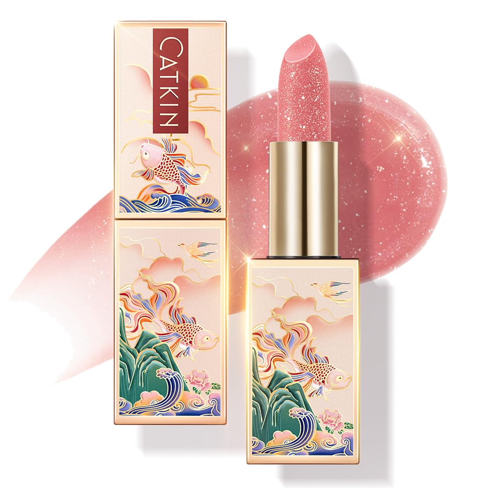 Baume à lèvres teinté Catkin C10 Venus modèle face avant