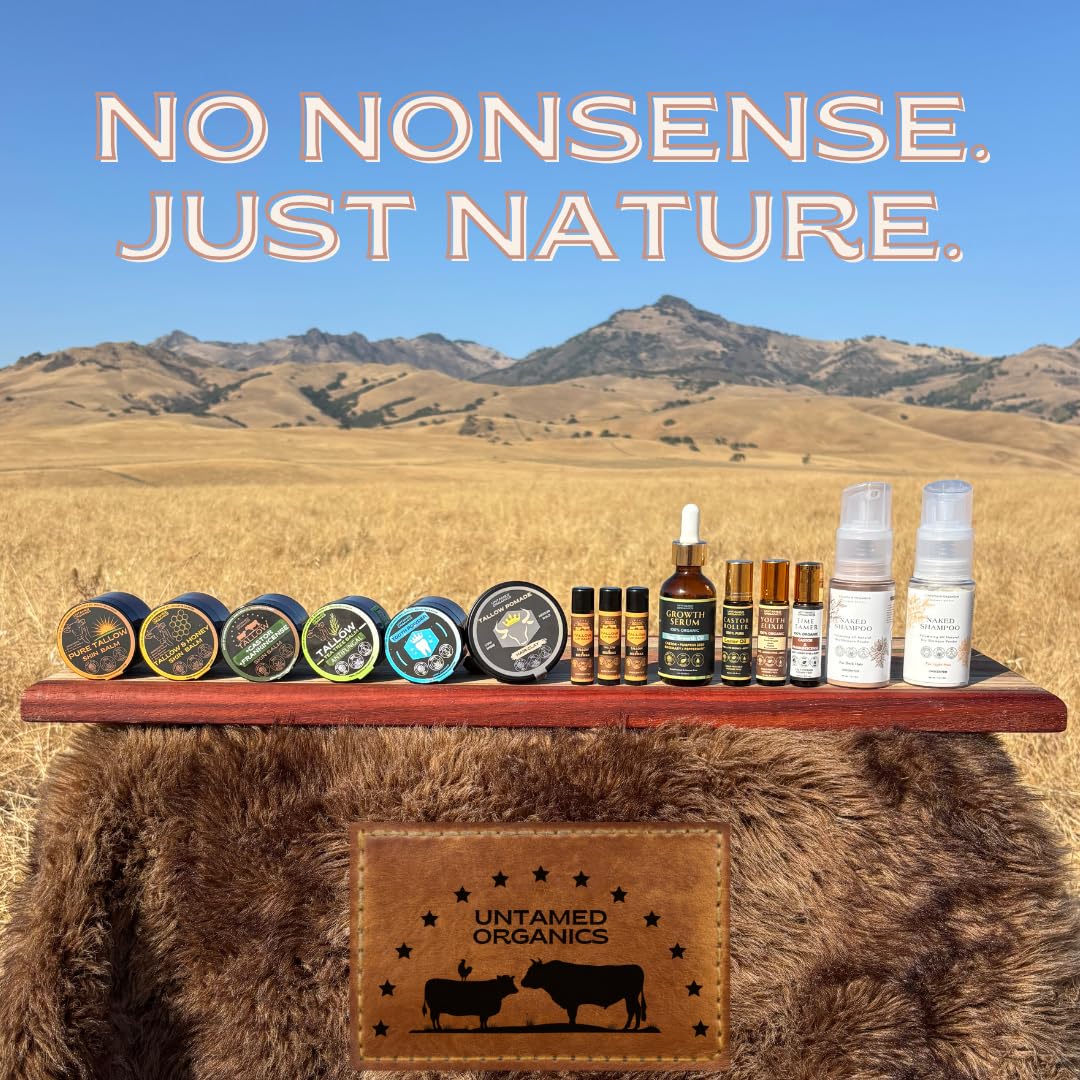 Baume à lèvres Untamed Organics avec ses ingrédients naturels