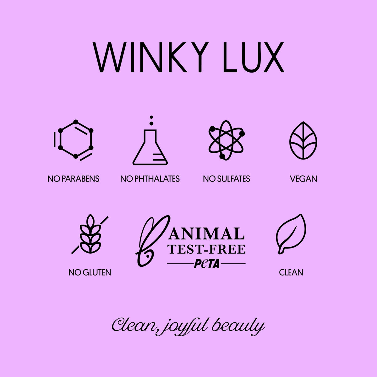 Baume à Lèvres Winky Lux avec éclats en lumière naturelle