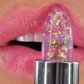 Baume à Lèvres Winky Lux ouvert montrant la texture