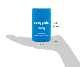 Baume Anti-Frottement BodyGlide 42g en application sur la peau