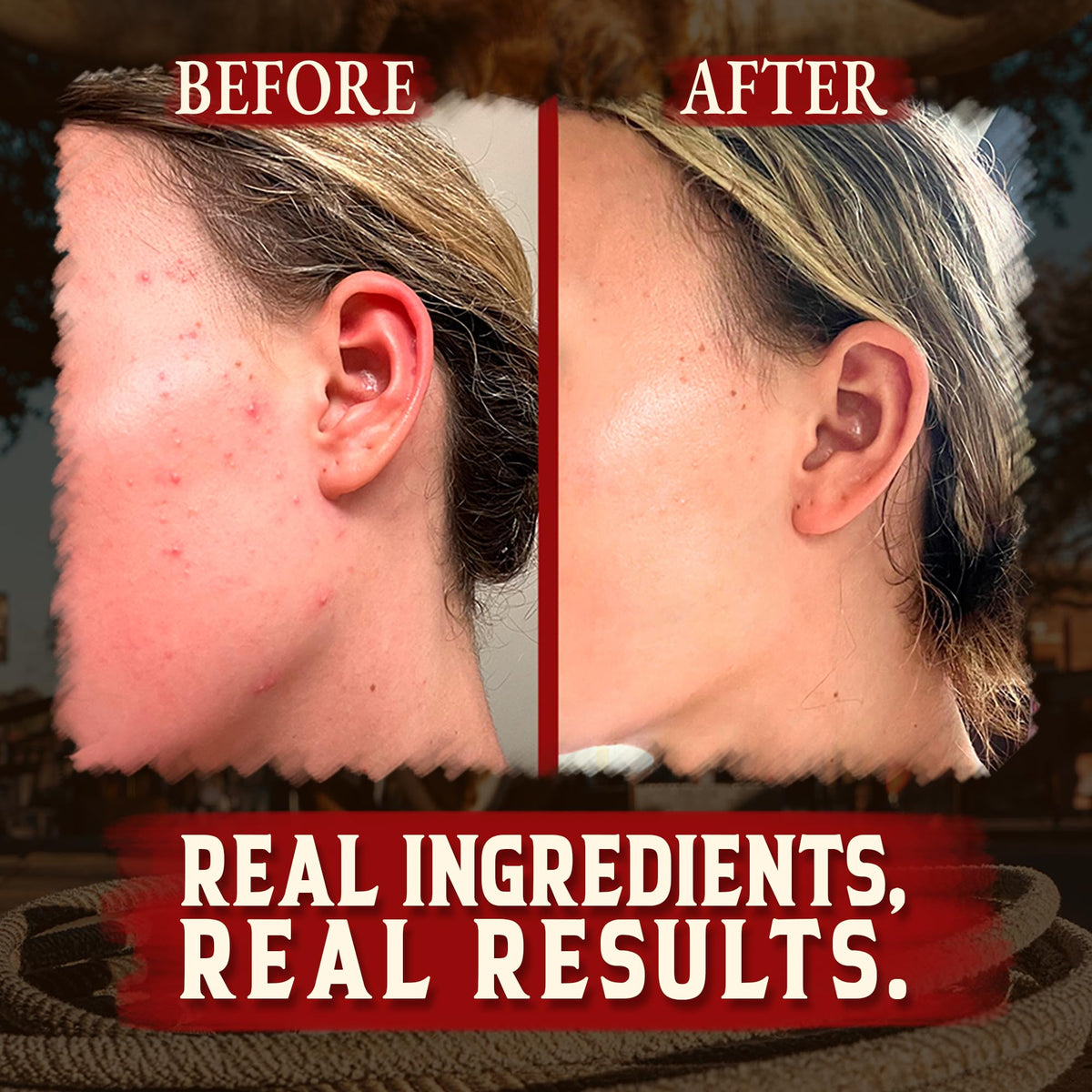 Baume au suif de boeuf bio à la vanille Wrath & Remedy sur une surface en bois