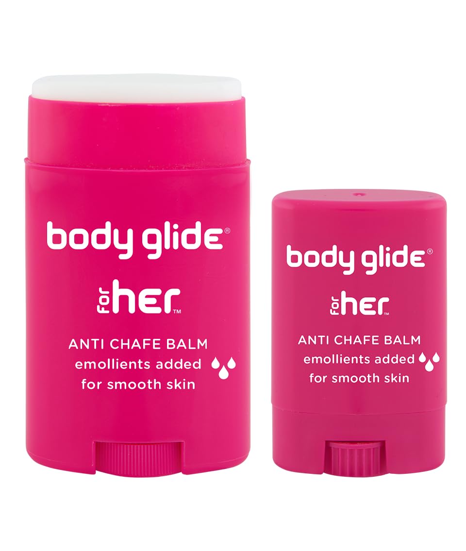Baume BodyGlide Pour Elle 1,5oz vue de face avec emballage