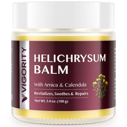 Baume d'Hélichryse Vigority 249g vue de face avec étiquette