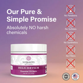 Baume d'Hélichryse Vitality ouvert montrant la texture