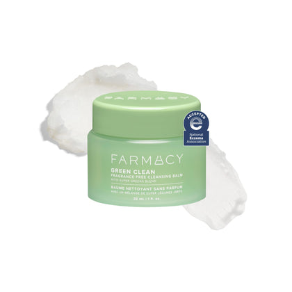 Baume démaquillant Farmacy 30ml vue avant avec texture crémeuse