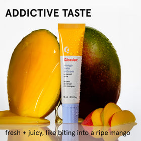 Baume Glossier Balm Dotcom teinté mangue en tube