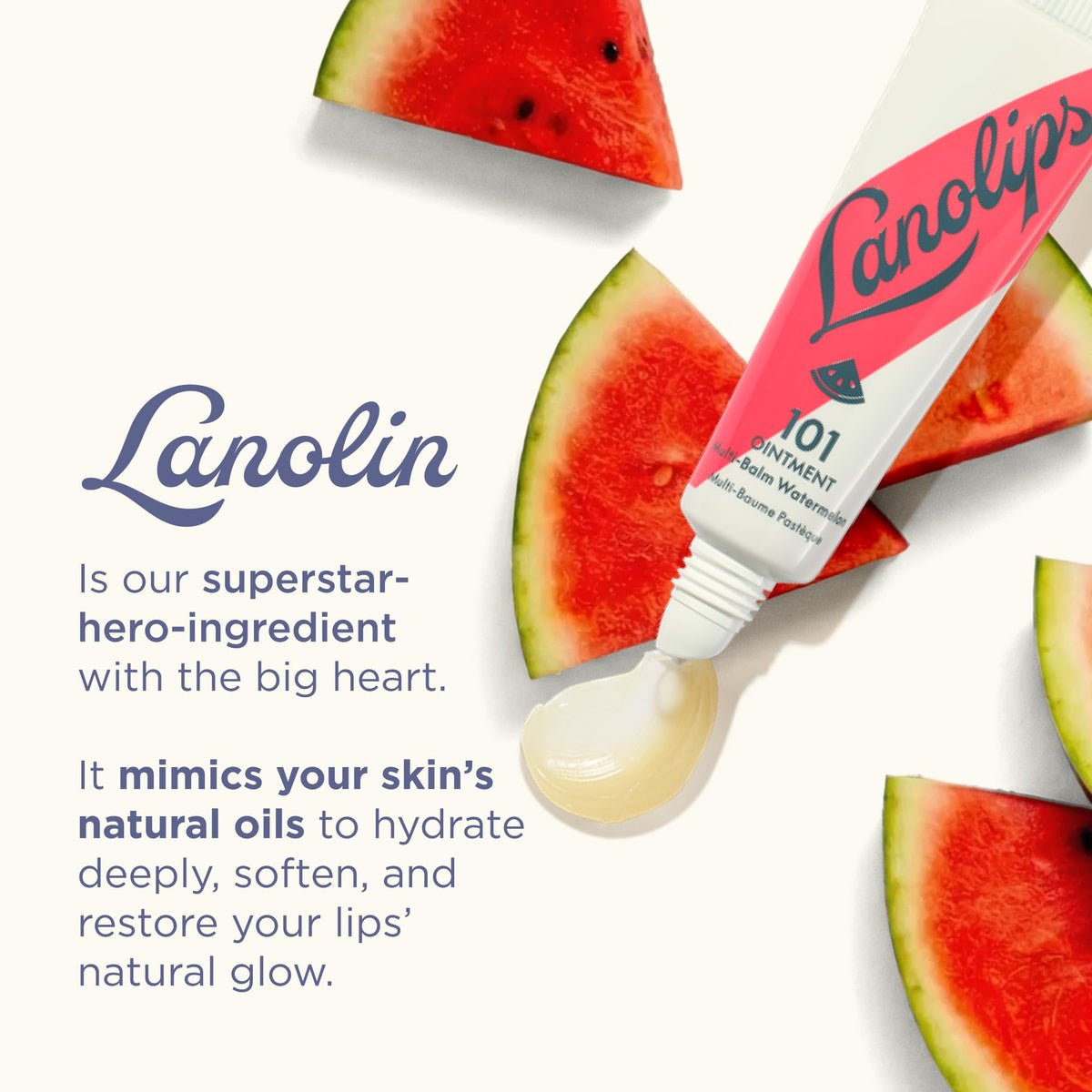 Baume Lanolips 101 au Melon avec des ingrédients naturels
