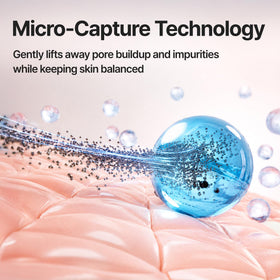 Baume nettoyant BANILA CO en émulsion sur peau