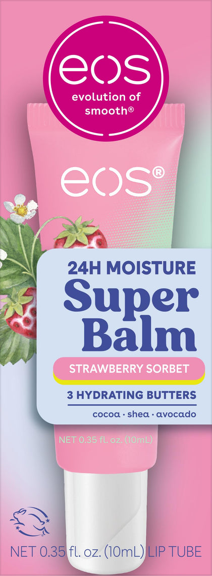 Baume Super Hydratant 24H eos Sorbet Fraise vue avant