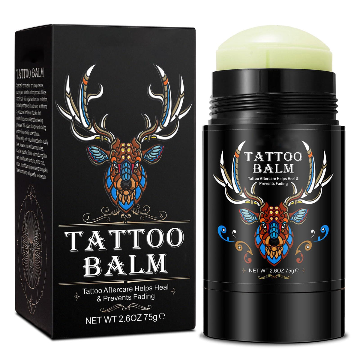 Baume Yecuce après-tatouage 2,6 oz en tube avec étiquette