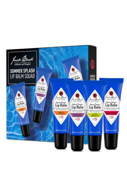 Baumes à lèvres Jack Black Pack de 4 saveurs été