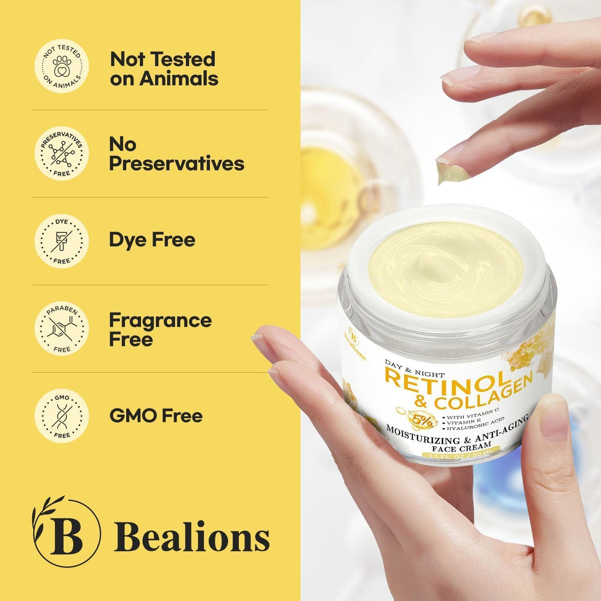Bealions Crème au Rétinol emballage