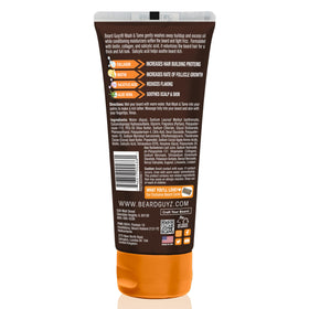 Beard Guyz Wash & Tame shampoo volumisant pour barbe 200ml, détail de la pompe
