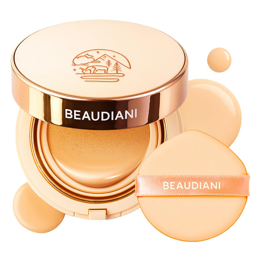 BEAUDIANI Cushion Fond de Teint 50g vue avant avec compact rose doré