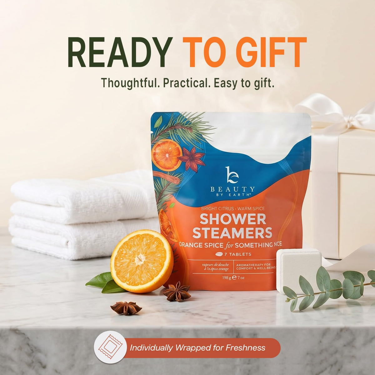 Beauty by Earth Shower Steamers Aromatherapy ingredients list