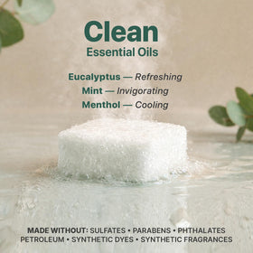 Beauty by Earth Shower Steamers Eucalyptus Menthol in use in shower