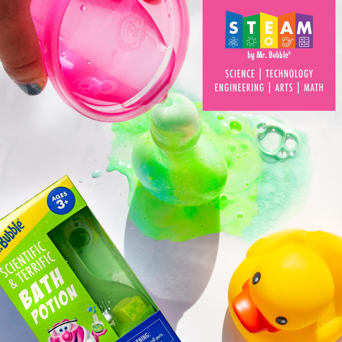Bécher de bain Mr. Bubble avec mousse et bulles