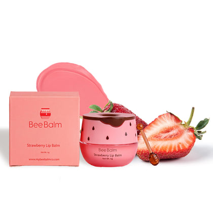 Bee Balm Baume à Lèvres Original Fraise 41g vue avant