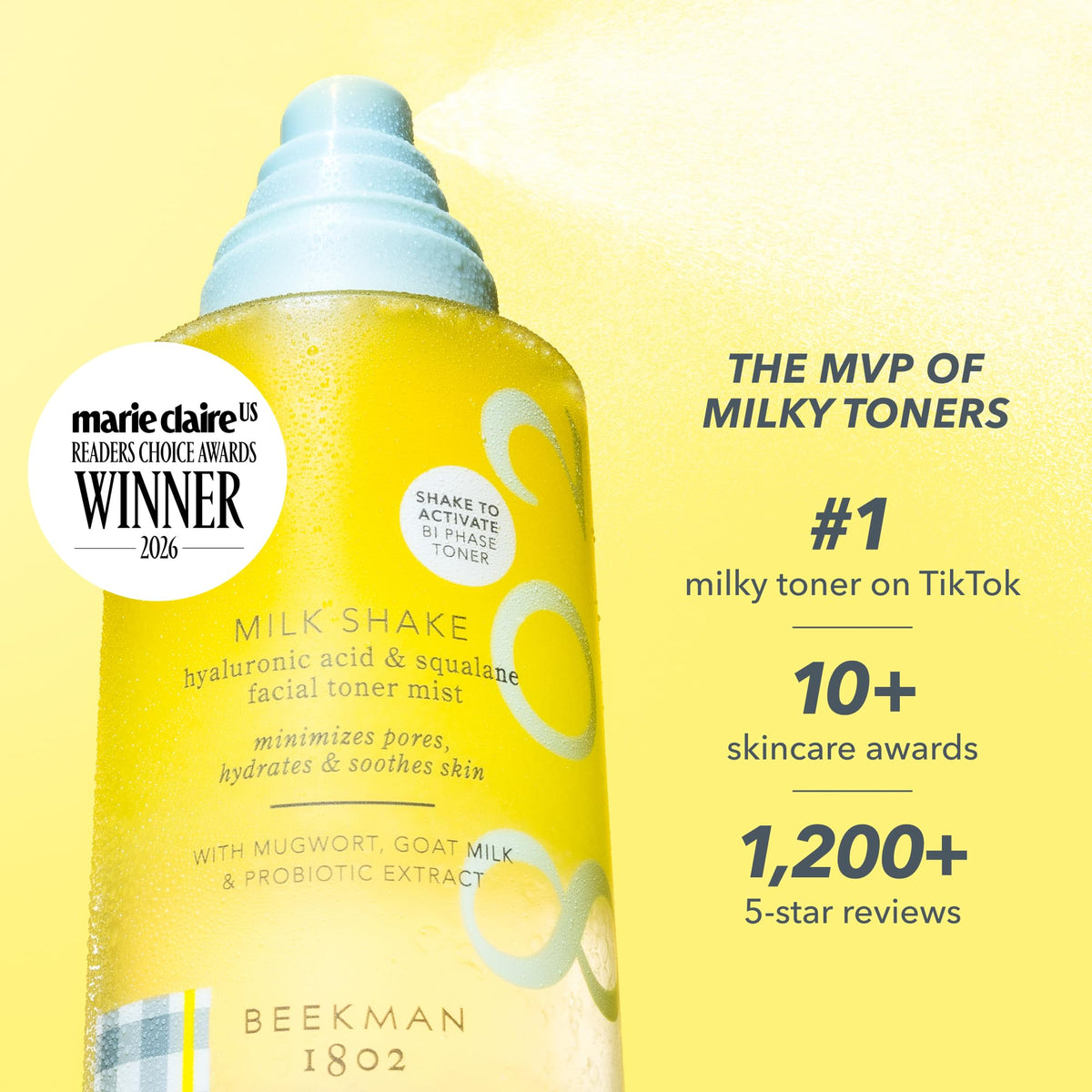 Beekman 1802 Brume Hydratante 240 ml avec pulvérisateur